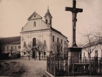 A Ferences templom az 1950-es években