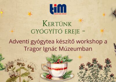 Kertünk gyógyító ereje - Adventi gyógytea készítő workshop